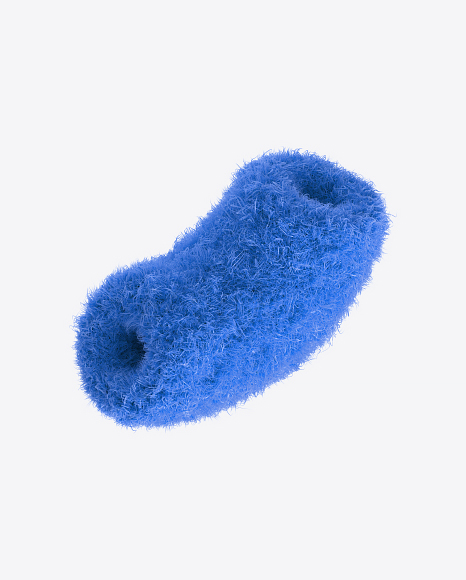 Blue Fur Shape PNG