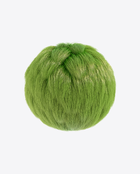 Green Fur Sphere PNG