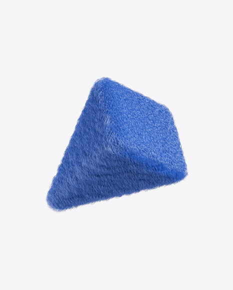 Blue Fur Pyramid PNG