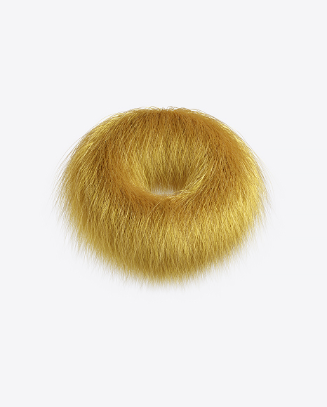 Blonde Fur Torus PNG
