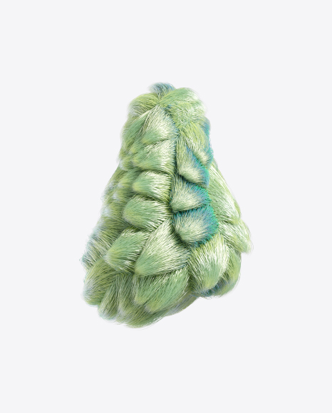 Green Fur Shape PNG