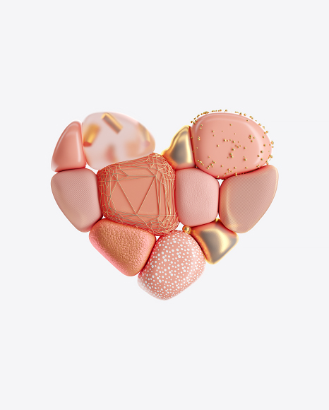 Abstract Heart Shape PNG