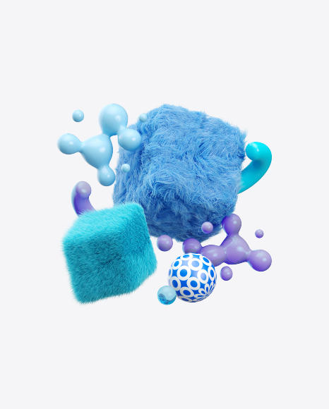 Abstract Blue Set PNG