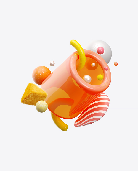 Abstract Orange Set PNG