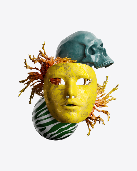 Abstract Set w/ Mask PNG