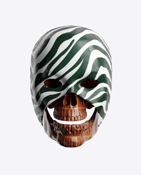 Abstract Skull w/ Mask PNG