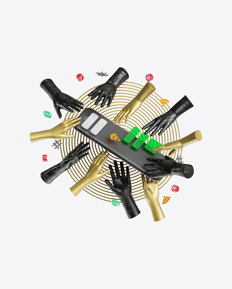 Abstract Cyber Set PNG