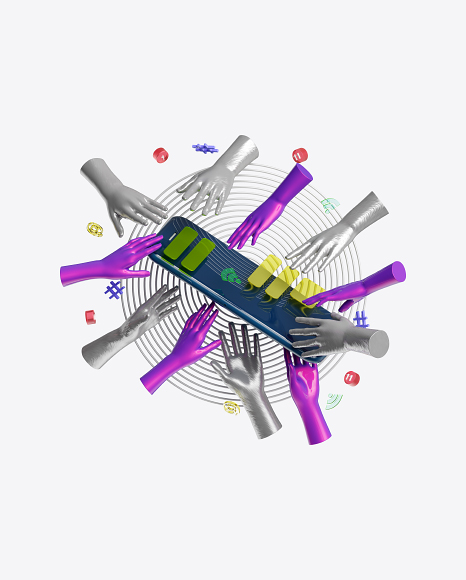 Abstract Cyber Set PNG