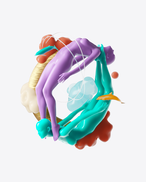Abstract Ocean Set PNG