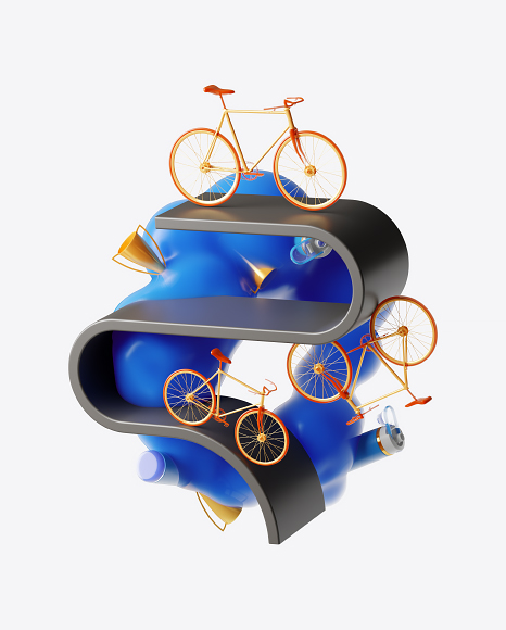 Abstract Bicycle Set