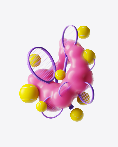 Abstract Tennis Set