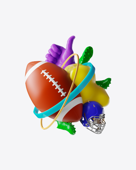 Abstract Football Set