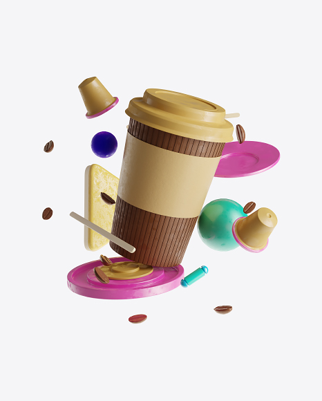 Abstract Cafe Set PNG