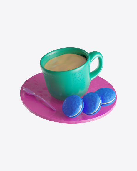 Abstract Cafe Set PNG