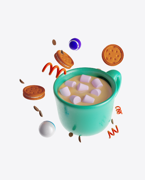 Abstract Cafe Set PNG
