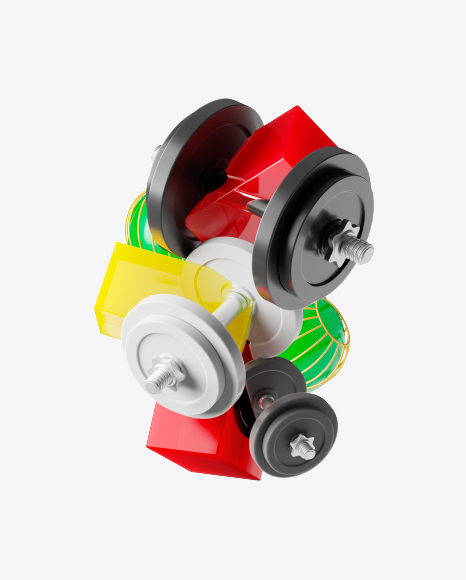 Abstract Dumbbell Set