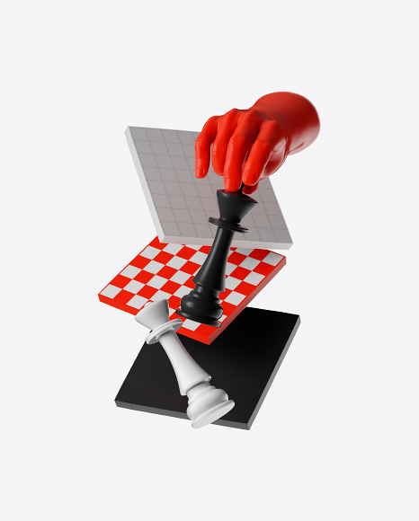 Abstract Chess Set