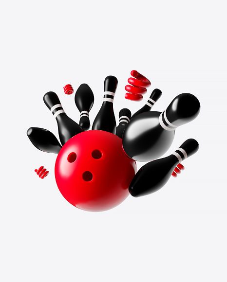 Abstract Bowling Set