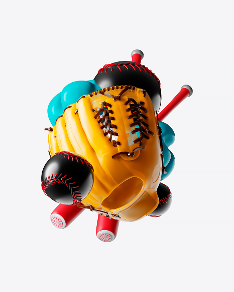 Abstract Baseball Set