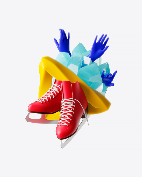 Abstract Figure Skating Set