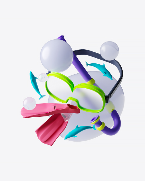 Abstract Diving Set