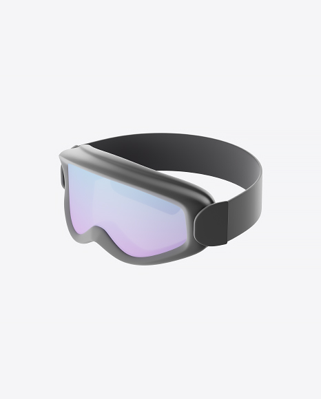 Stylized Snowboard Goggles PNG
