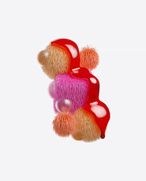 Abstract Fluffy Shapes PNG