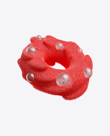 Abstract Fluffy Shapes PNG