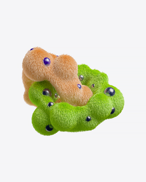 Abstract Fluffy Shapes PNG