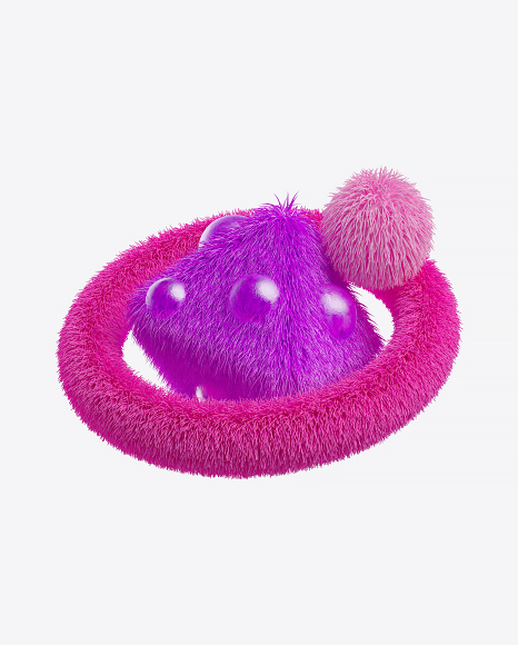 Abstract Fluffy Shapes PNG