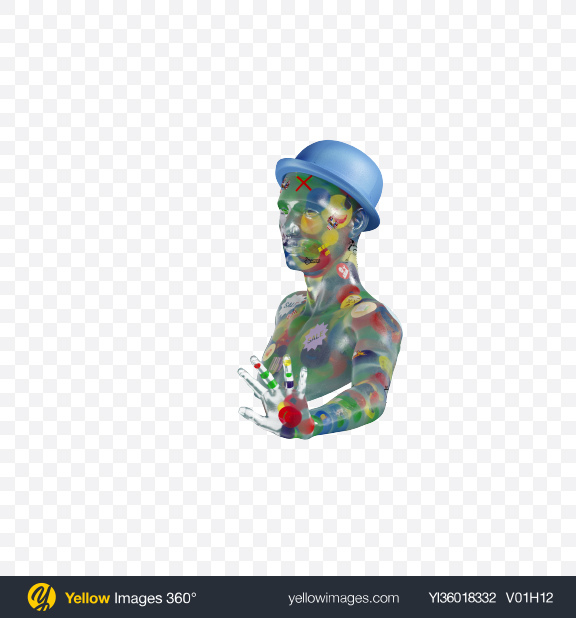 Download Abstract Bust Transparent PNG on YELLOW Images
