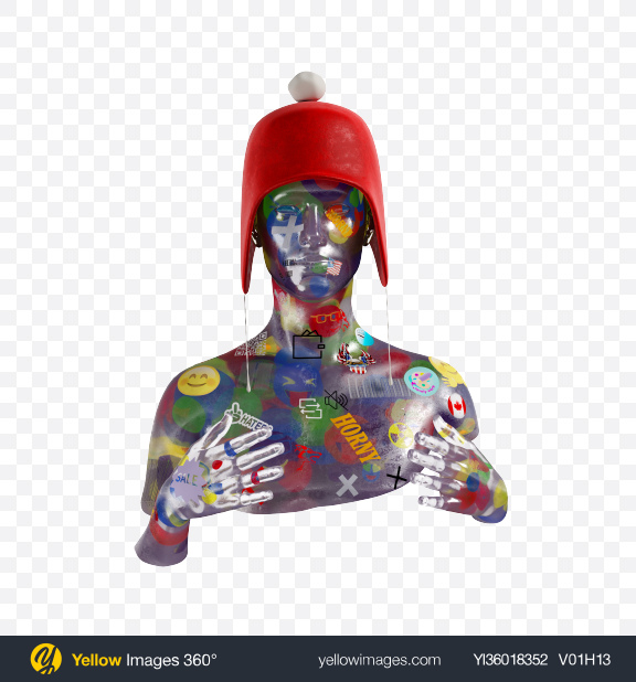 Download Abstract Bust Transparent PNG on YELLOW Images
