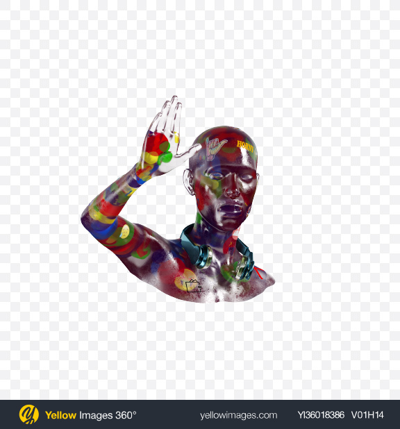 Download Abstract Bust Transparent PNG on YELLOW Images