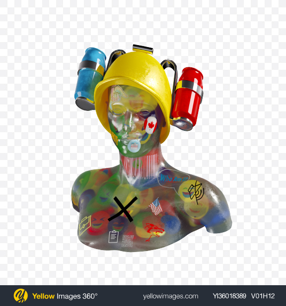 Download Abstract Bust Transparent PNG on YELLOW Images