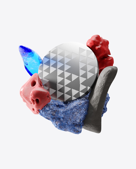 Abstract Set with Stones
