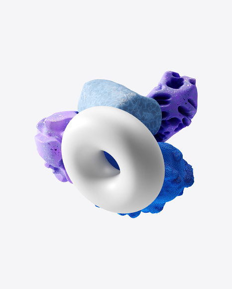 Abstract Set with Stones