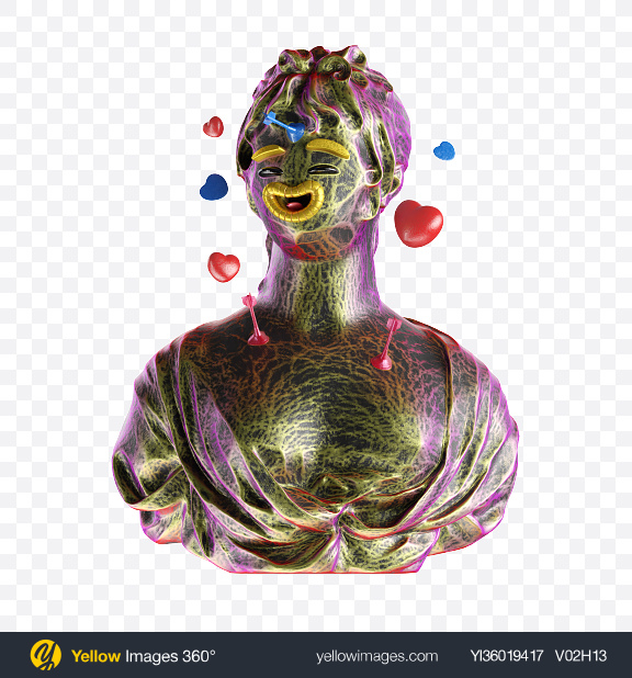 Download Abstract Bust Transparent PNG on YELLOW Images