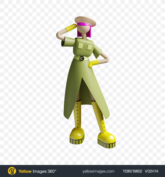 Download Stylized Character Transparent PNG on YELLOW Images
