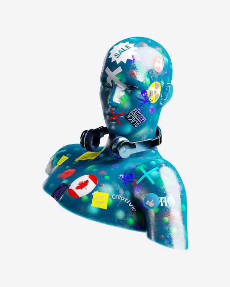 Abstract Bust
