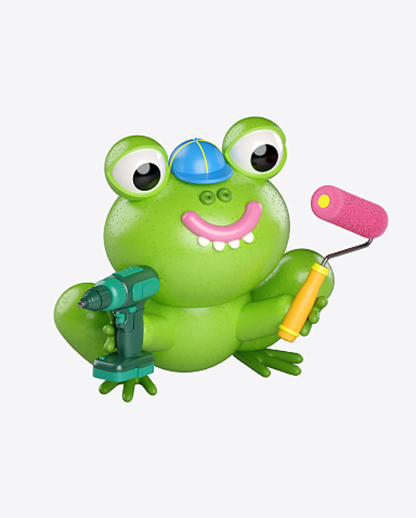 Stylized Frog