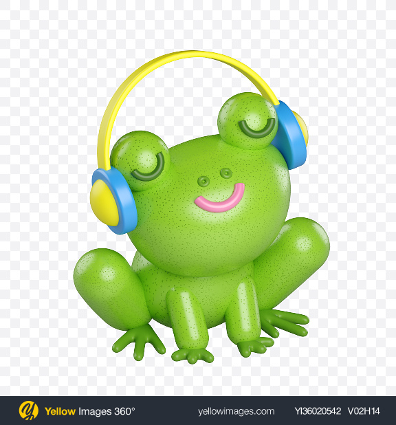 Download Stylized Frog Transparent PNG on YELLOW Images